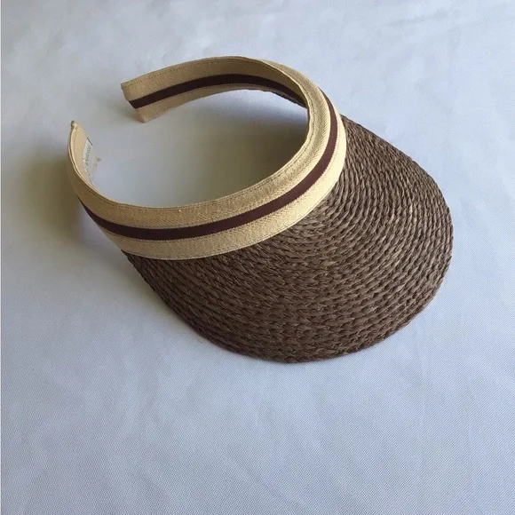Helen Kaminski Brown and Tan Woven Visor - Picture 3 of 10